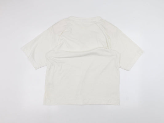 Womens UK Size One Size Instyle White Basic T-Shirt
