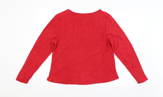 Womens UK Size M Preworn Red Pullover Jumper