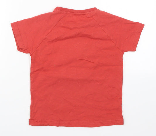 Nutmeg Boys Red Basic T-Shirt Size 4-5 Years - Goal