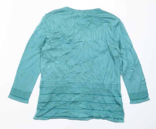 Womens UK Size 10 Per Una Blue Pullover Jumper