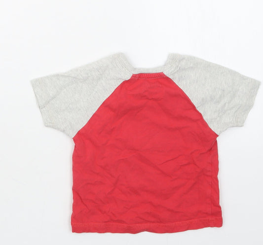 NEXT Boys Red Geometric Babydoll Pyjama Top Size 12-18 Months