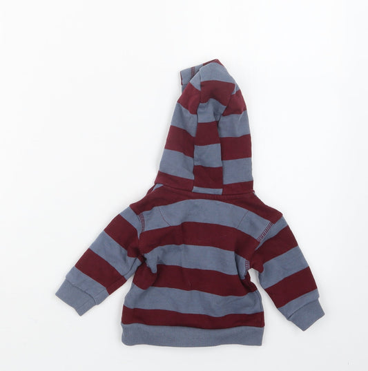 F&F Boys Red Striped Jacket Size 0-3 Months - Hoodie
