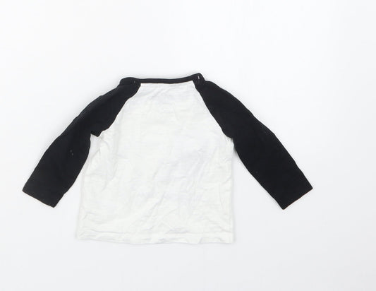 F&F Boys Black Basic T-Shirt Size 3-6 Months