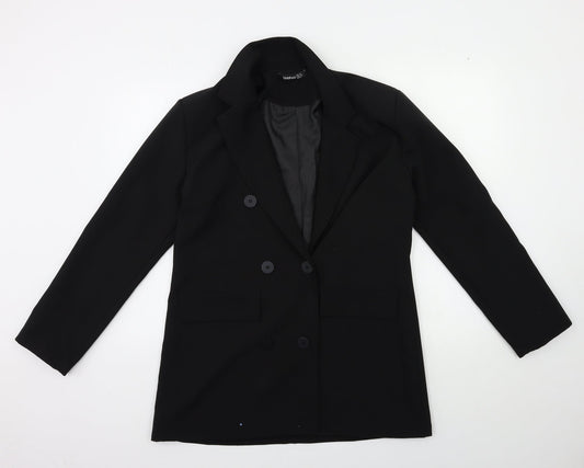 Womens UK Size 10 Boohoo Regular Black Blazer