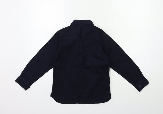 north sea Boys Blue Basic Button-Up Size 6 Years