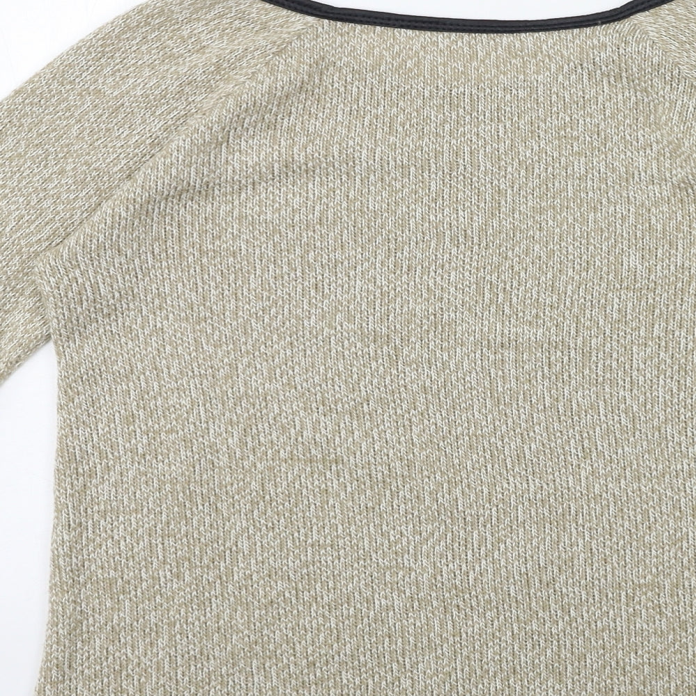 Womens UK Size M Preworn Beige Pullover Jumper
