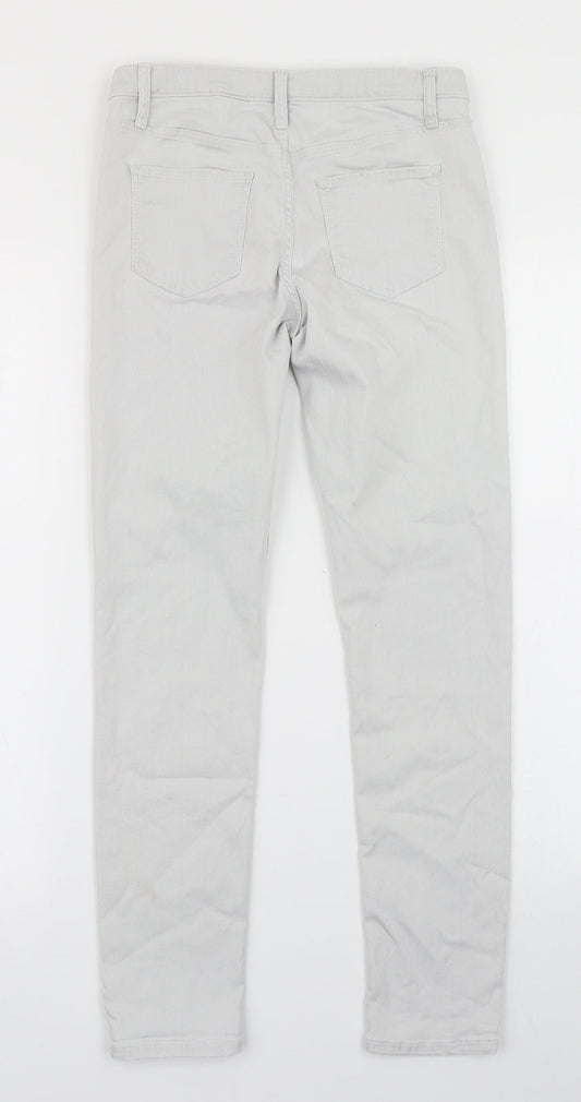 &Denim Girls Grey  Denim Skinny Jeans Size 11-12 Years