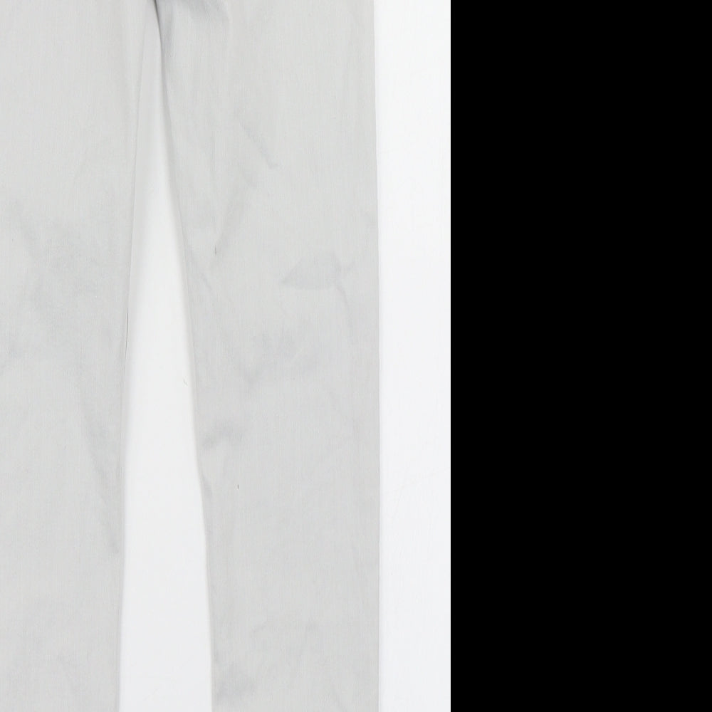 Brand and care label for &Denim girls’ grey denim skinny jeans, size 11-12, years