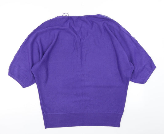 Womens UK Size 12 BHS Purple Pullover Jumper