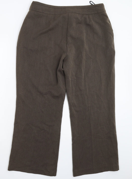 BM Womens Grey Trousers Size 16 L26 in