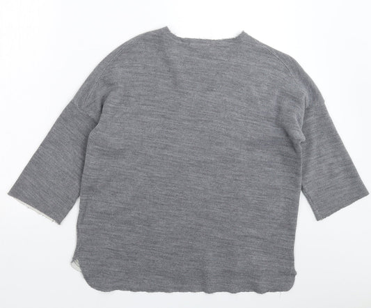 Womens UK Size M Zara Grey Pullover Jumper