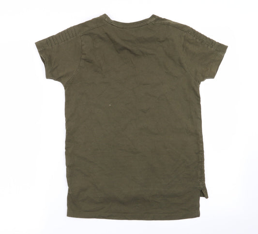 Primark Boys Green Basic T-Shirt Size 10-11 Years