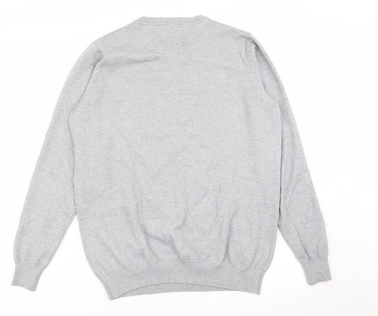 Womens UK Size M Papaya Grey Pullover Jumper