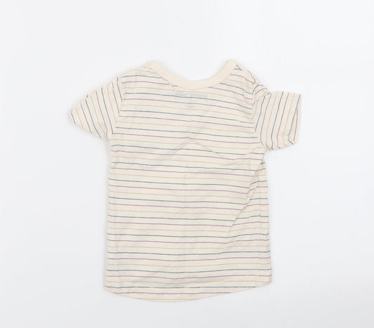 NEXT Boys Multicoloured Striped Basic T-Shirt Size 6-9 Months