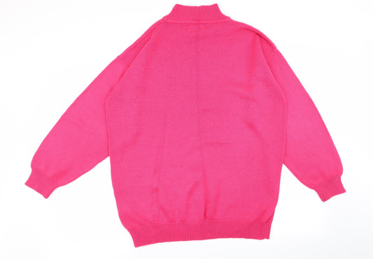 emrece Womens Pink Pullover Jumper Size 16