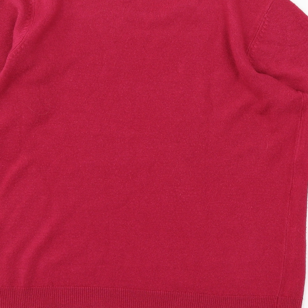Womens UK Size 10 Bonmarché Pink Pullover Jumper