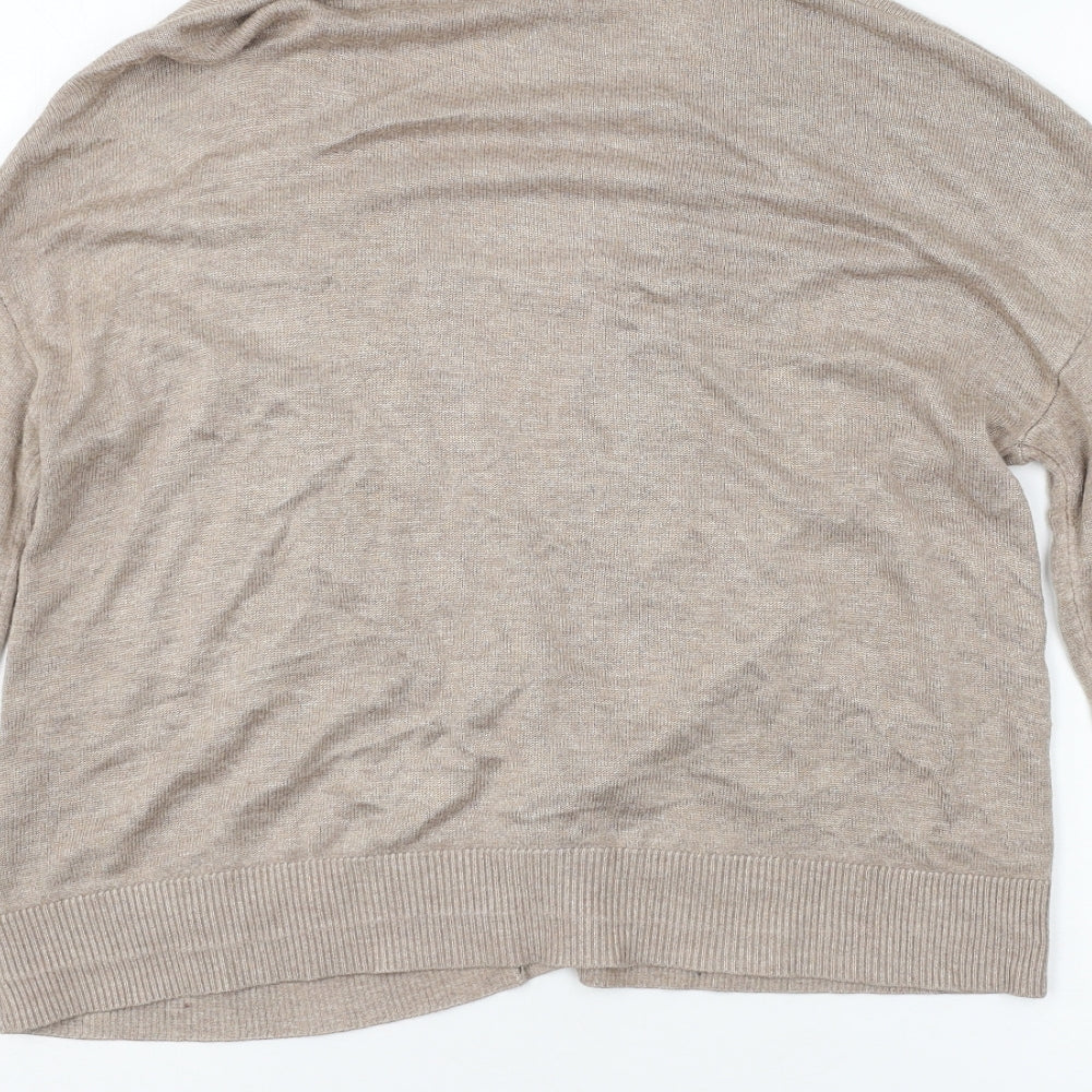 Womens UK Size 12 ASOS Brown Cardigan Jumper