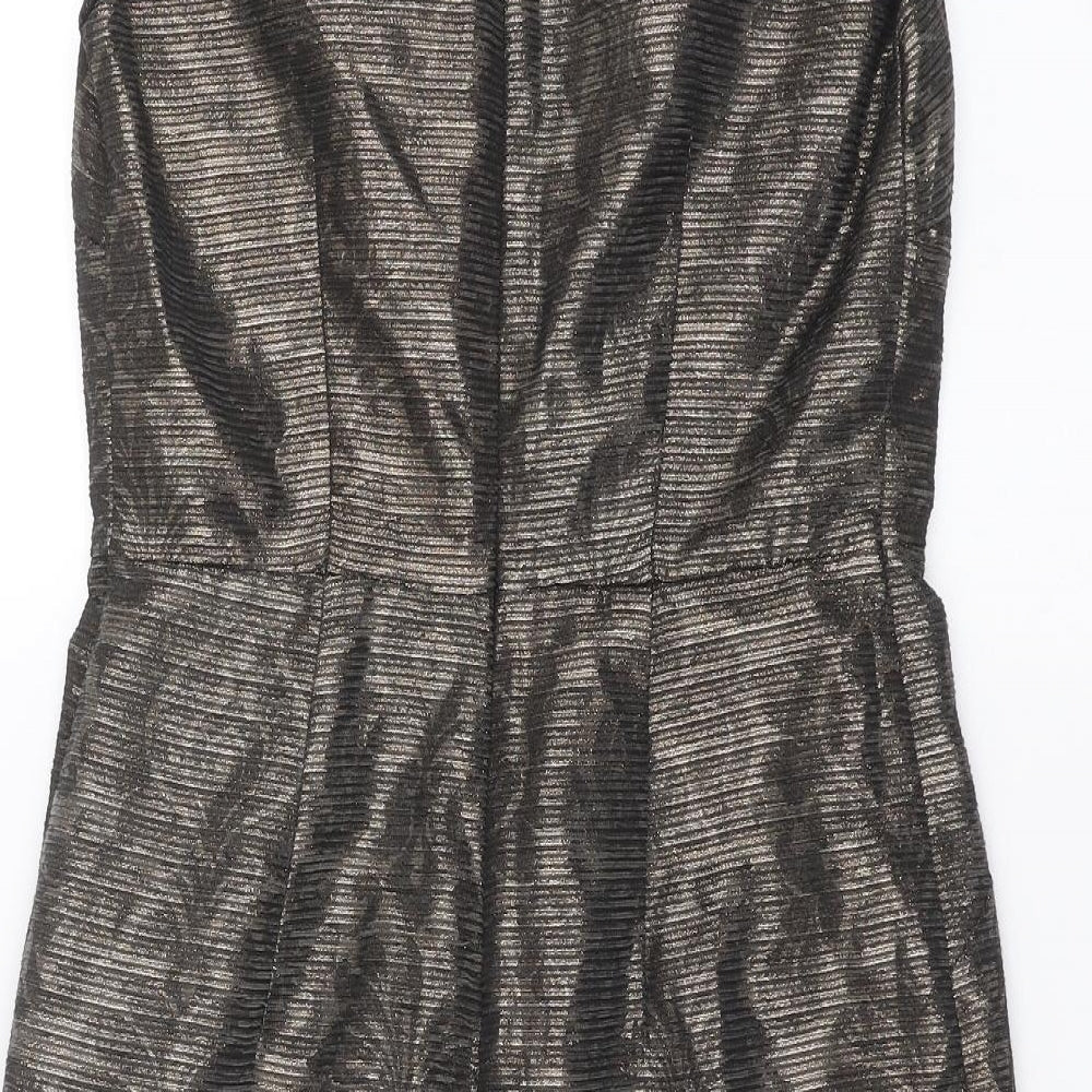 NEXT Womens Brown Shift Size 10 - Bronze Metallic