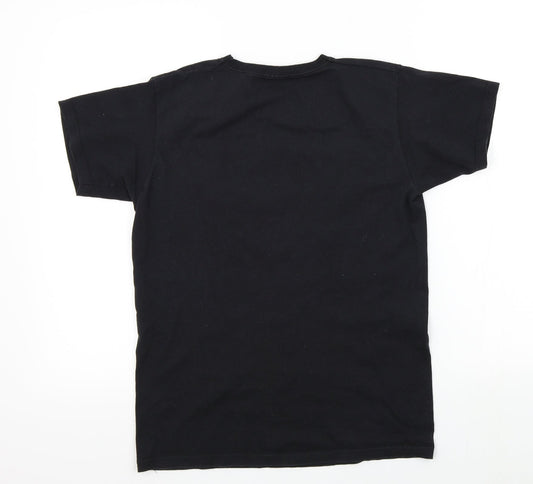 friends Girls Black Colourblock Basic T-Shirt Size S