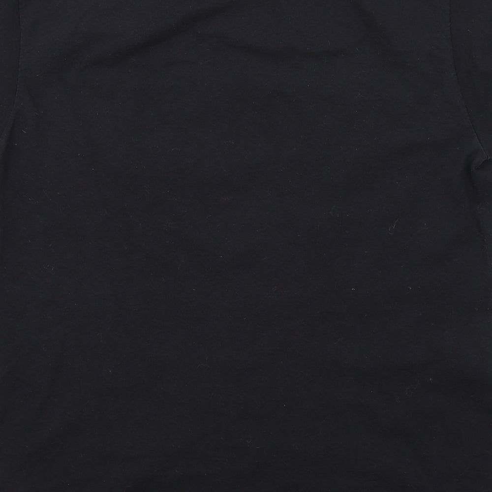 friends Girls Black Colourblock Basic T-Shirt Size S