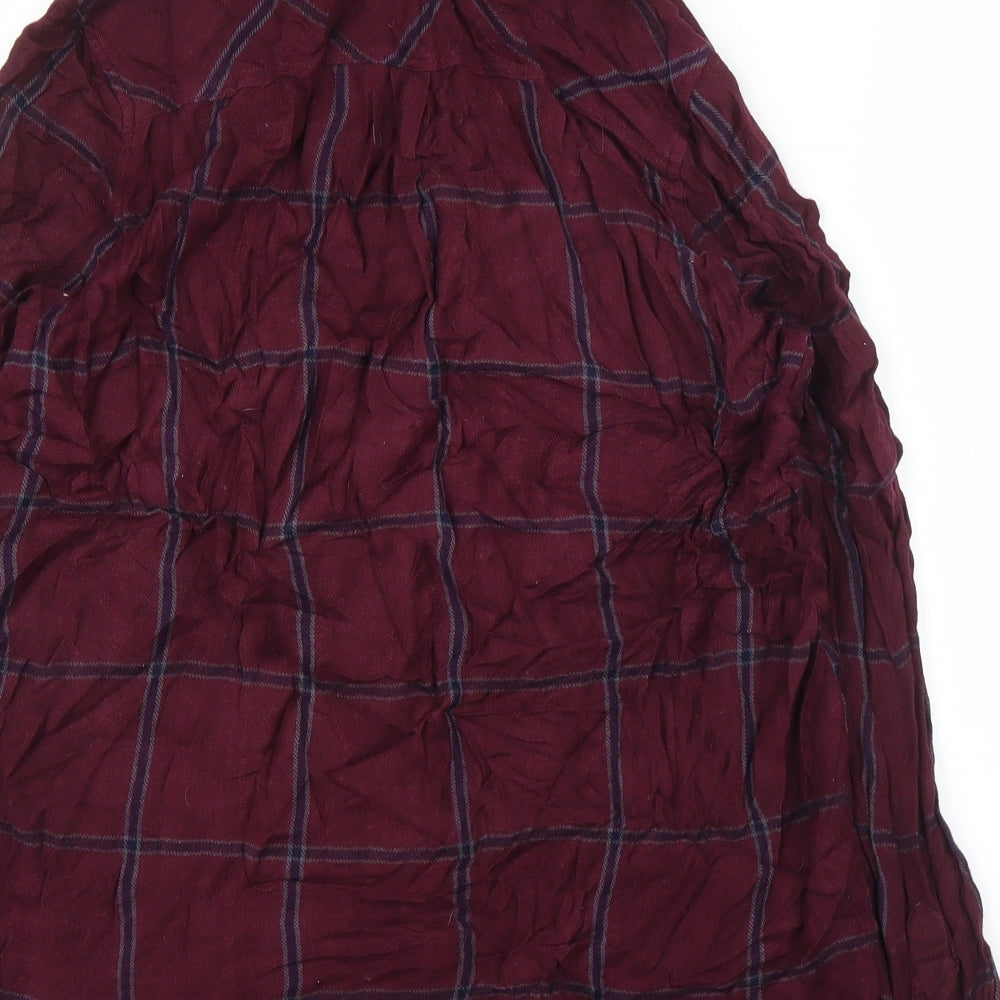 Womens UK Size 10 New Look Purple Basic Button-Up