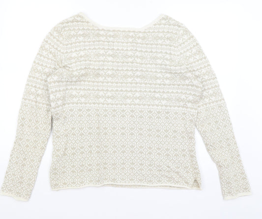 H&M Womens Beige Pullover Jumper Size L