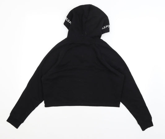 Divided Womens Black Pullover Hoodie Size S