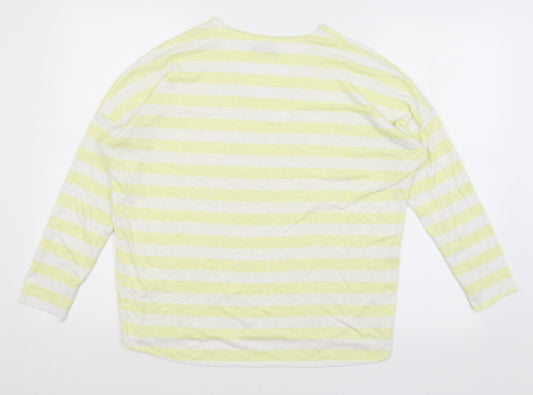 Womens UK Size M Preworn Yellow Basic T-Shirt