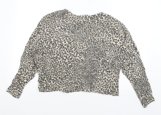 Womens UK Size XS H&M Beige Pullover Jumper