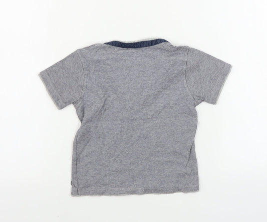 NEXT Boys Grey Basic T-Shirt Size 2 Years