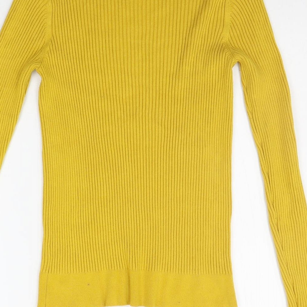 George Womens Yellow Pullover Jumper Size 12