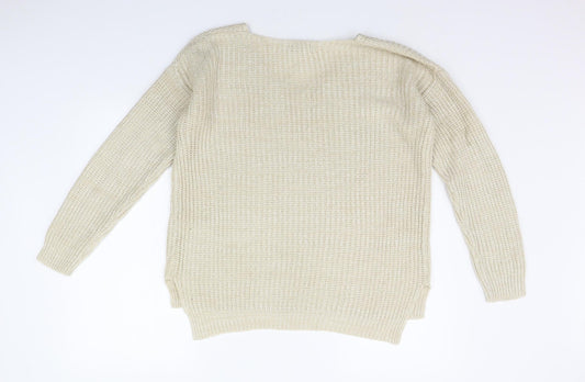 Primark Womens Beige Pullover Jumper Size XS
