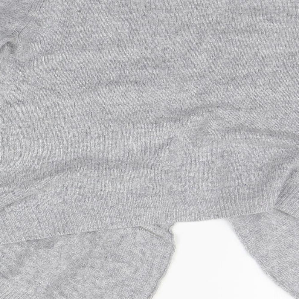 Womens UK Size 12 Debenhams Grey Cardigan Jumper