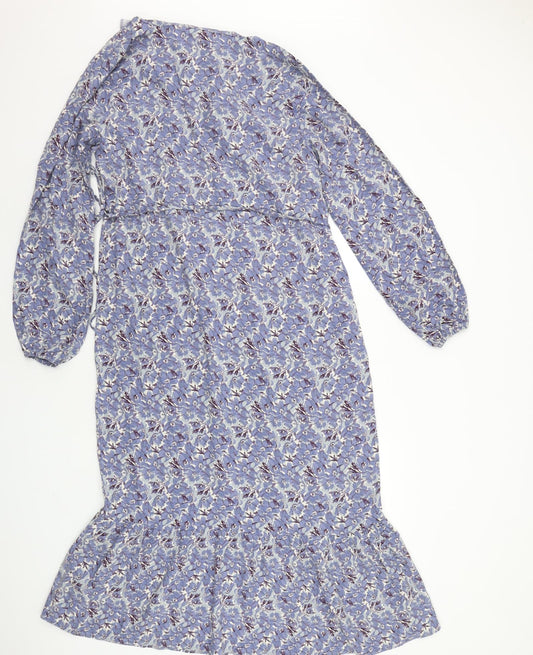 NEXT Womens Blue Geometric A-Line Size 12