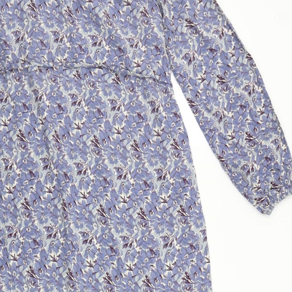 NEXT Womens Blue Geometric A-Line Size 12