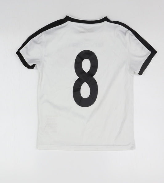 Givova Boys White Basic T-Shirt Size XL