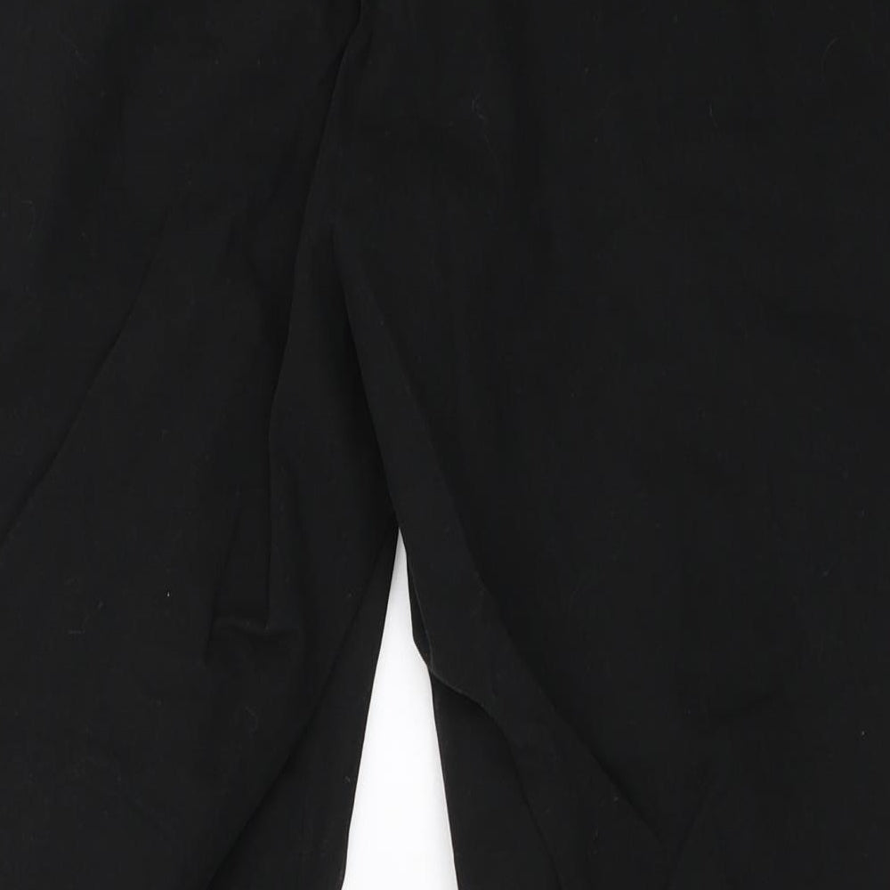 Womens UK Size 32 in ASOS Regular Fit Cropped Black Trousers