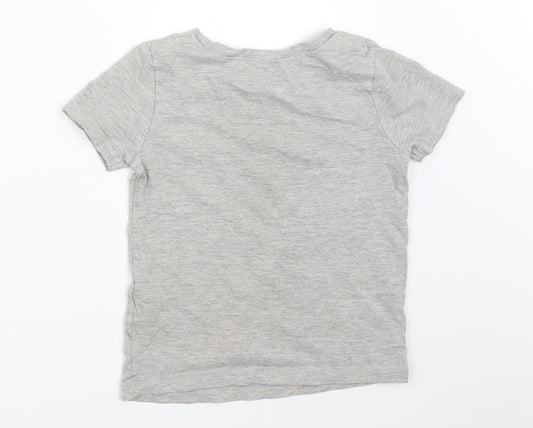 George Boys Grey Basic T-Shirt Size 4-5 Years