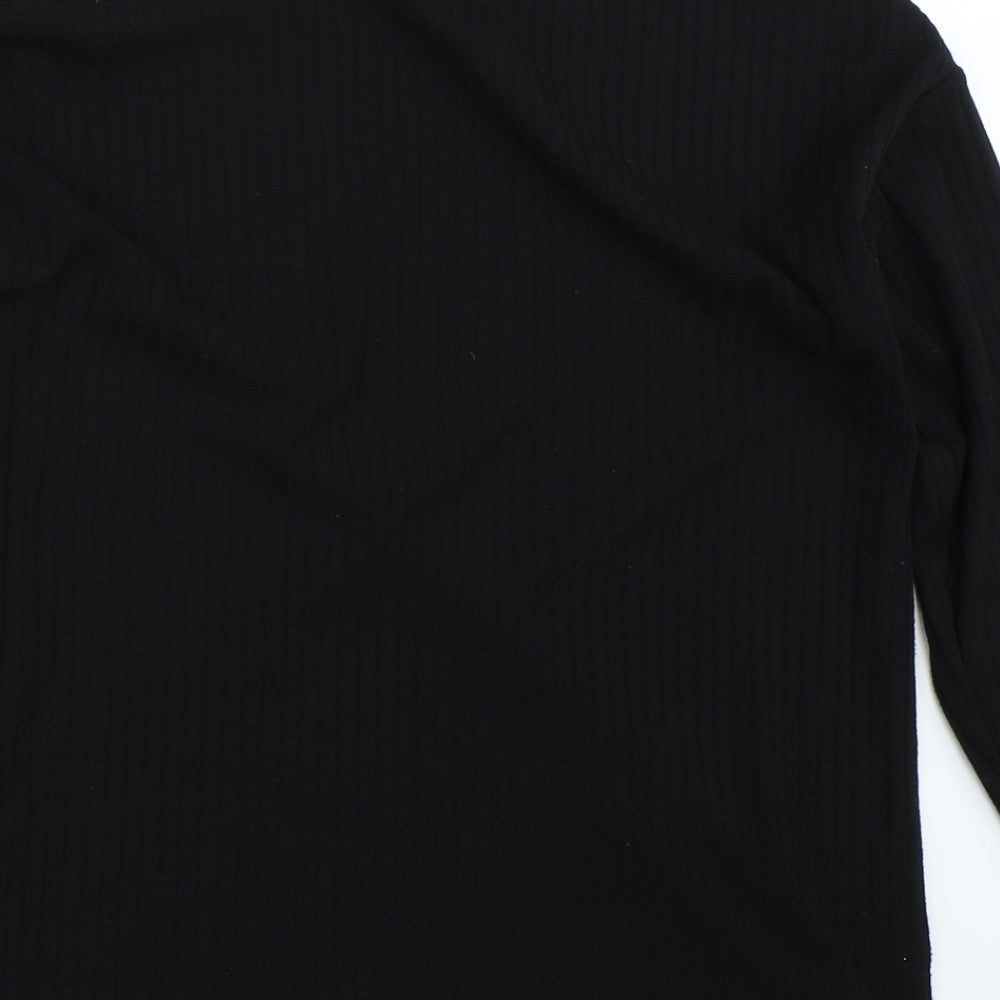 Womens UK Size 12 Papaya Black Pullover Jumper