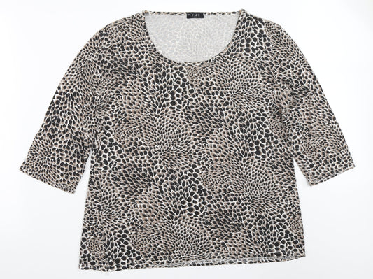 Womens UK Size 2XL CMD Black Basic T-Shirt