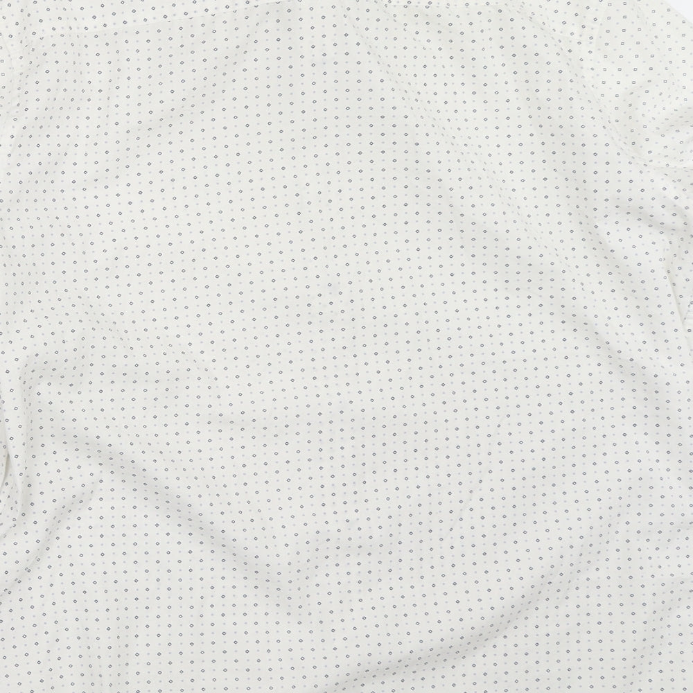 F&F Mens White Button-Up Size 16