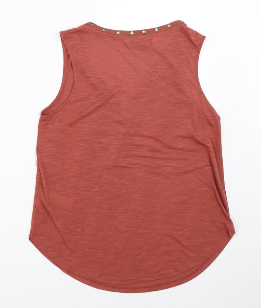 Womens UK Size 12 New Look Red Basic Tank