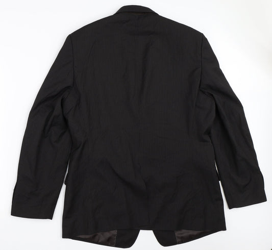Mens UK Size 44 Butler & Webb Regular Black Suit Jacket