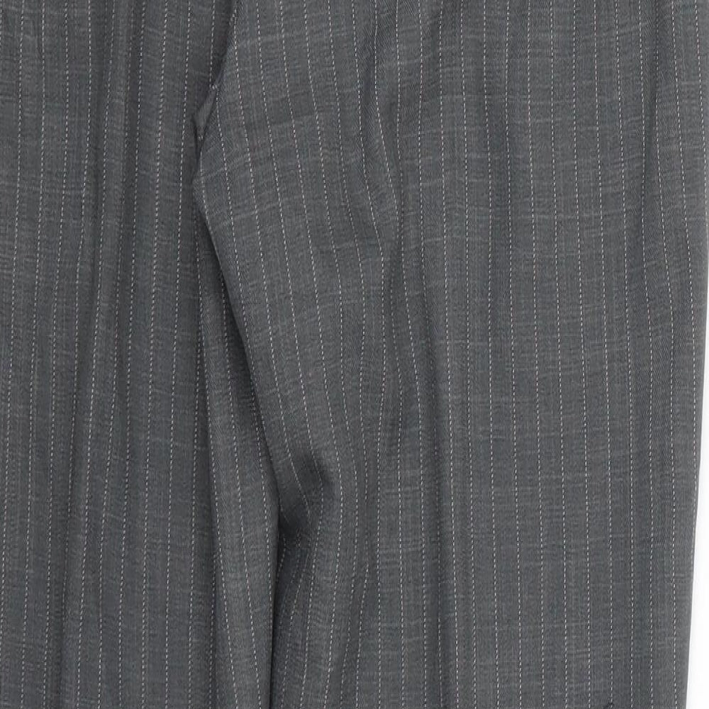 George Womens Grey Striped Trousers Size 6 L27 in