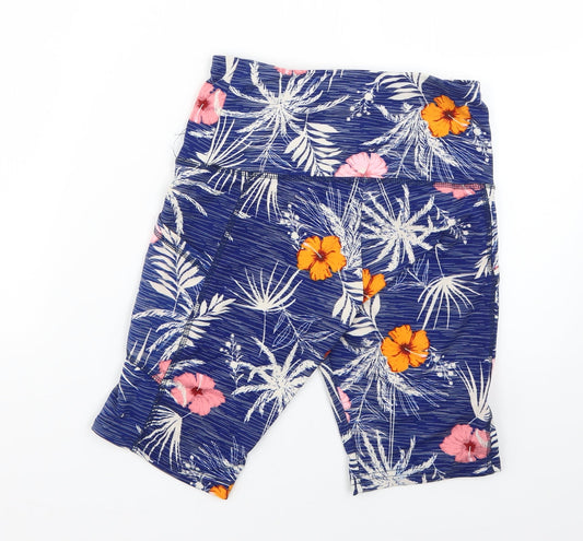 saresa Womens Multicoloured Floral Cropped Leggings Size S