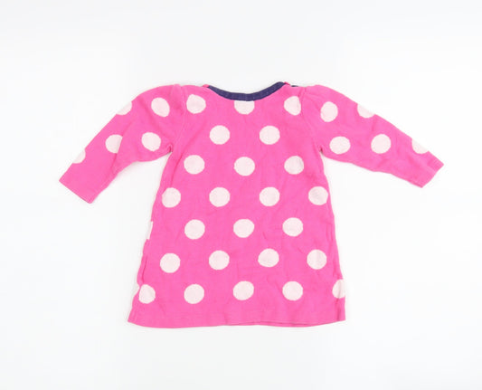 M Girls Pink Polka Dot Basic Casual Size 6-9 Months