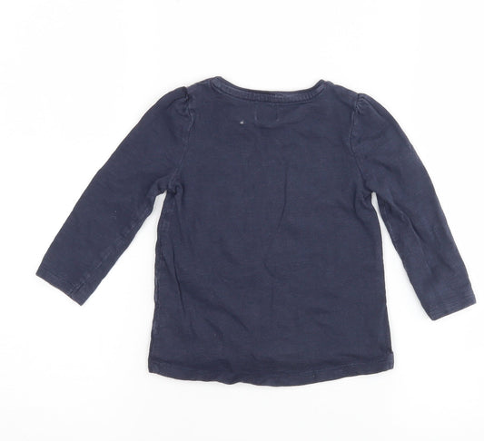 F&F Girls Blue Basic Casual Size 12-18 Months