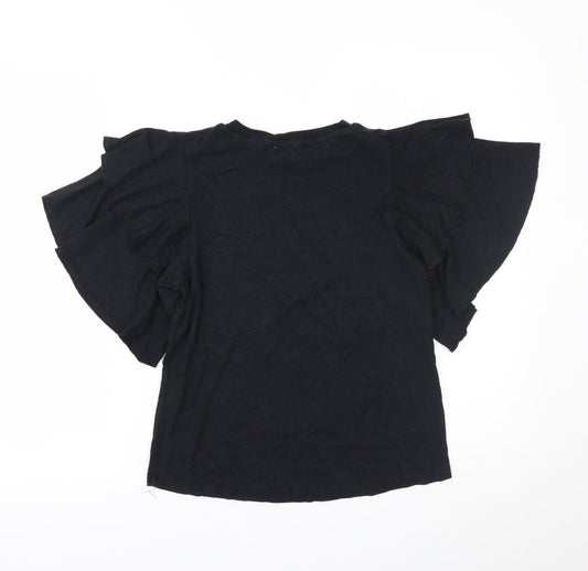 Primark Womens Black Basic Blouse Size 2XS