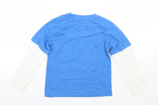 George Boys Blue Basic T-Shirt Size 6-7 Years