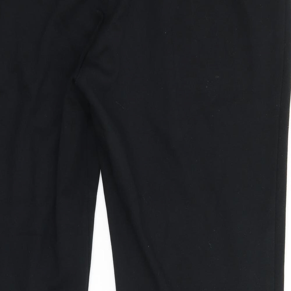 Womens UK Size 14 Marks and Spencer Regular Fit Black Trousers